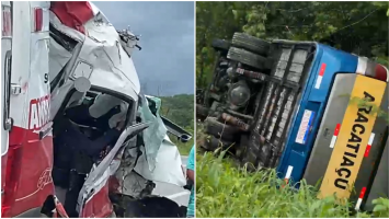 Acidente entre micro-ônibus e ambulância com mãe e filha mortas: o que se sabe sobre o acidente