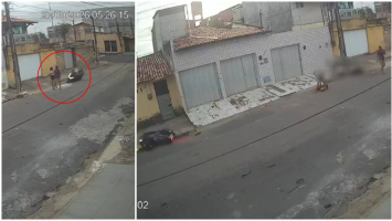 Homem morre após moto atropelar mulher e colidir com poste, em Fortaleza