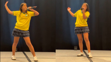 Fã de Joelma, estudante de Fortaleza canta 'Voando Pro Pará' durante show de talentos em olimpíada de matemática em Nova York