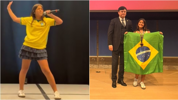 Estudante que cantou música de Joelma em olimpíada de matemática em Nova York ganha medalha de bronze