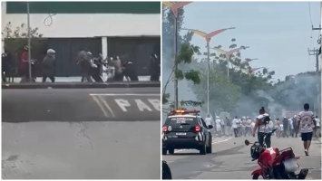 Soco-inglês, rojões, balaclavas e drogas: veja o que a polícia encontrou com torcedores detidos por entrar em confronto no Ceará