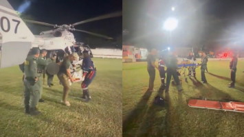 Vídeo: Policial é resgatado por helicóptero após sofrer acidente de trânsito no interior do Ceará