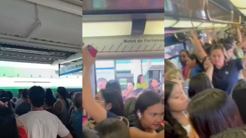 Metrô que liga Fortaleza a Maracanaú apresenta falha elétrica e serviço paralisa por mais de uma hora