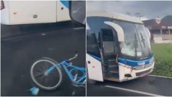 Ciclista morre em colisão com ônibus na CE-065, dois dias após morte de casal na mesma rodovia