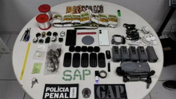 Polícia prende trio que usava drone para tentar levar drogas e celulares a presídio no Ceará
