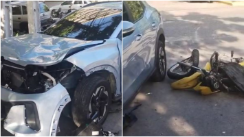 Motociclista morre e passageira fica ferida em colisão com carro em Fortaleza