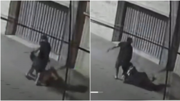 Câmera flagra mulher sendo agredida com soco e puxões pelo companheiro em via pública de Fortaleza