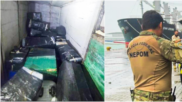 Navio francês intercepta embarcação brasileira com 1,3 tonelada de droga em alto-mar no Atlântico