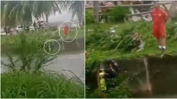 Homem desaparece após ser arrastado para dentro de canal durante alagamento em Fortaleza